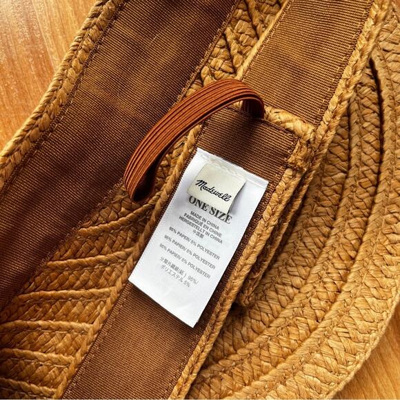 Madewell Tan Straw Visor - Picture 5 of 5
